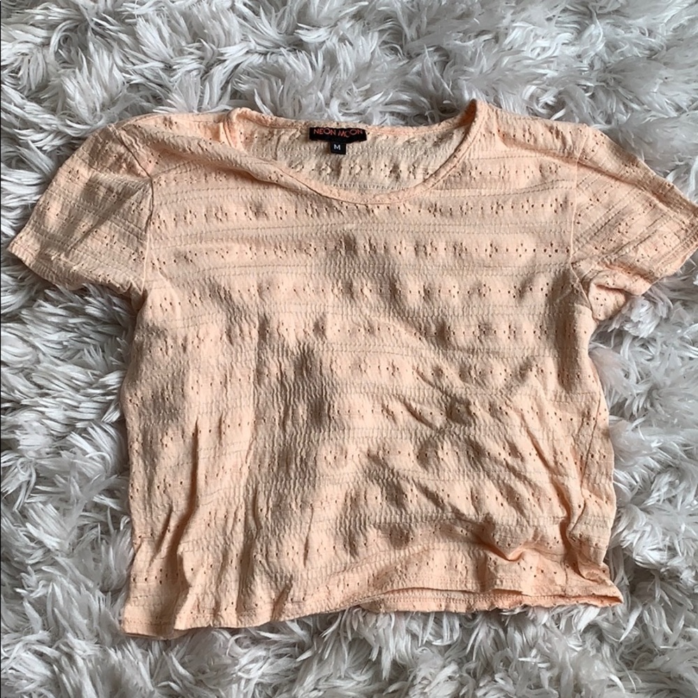 Nordstrom neon crop top